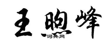 胡問遂王煦峰行書個性簽名怎么寫