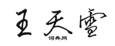 駱恆光王天雪行書個性簽名怎么寫