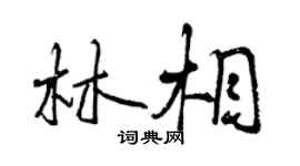 曾慶福林相行書個性簽名怎么寫
