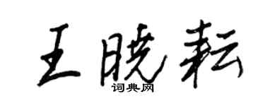 王正良王曉耘行書個性簽名怎么寫