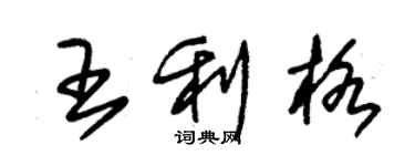 朱錫榮王利格草書個性簽名怎么寫