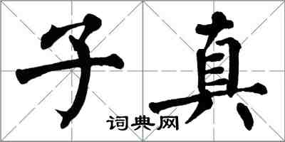 翁闓運子真楷書怎么寫