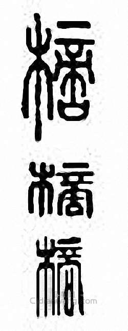 金石大字典的篆刻印章樀