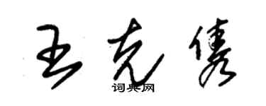 朱錫榮王克雋草書個性簽名怎么寫