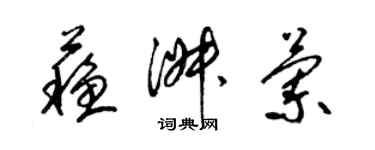 梁錦英蘇淑蘭草書個性簽名怎么寫