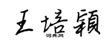 王正良王培穎行書個性簽名怎么寫