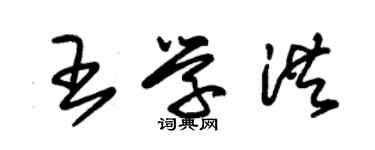 朱錫榮王學洪草書個性簽名怎么寫