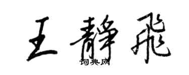 王正良王靜飛行書個性簽名怎么寫