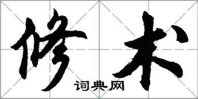 胡問遂修術行書怎么寫