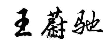 胡問遂王蔚馳行書個性簽名怎么寫