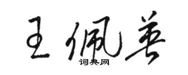 駱恆光王佩英草書個性簽名怎么寫