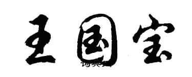 胡問遂王國寶行書個性簽名怎么寫