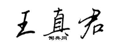 王正良王真君行書個性簽名怎么寫