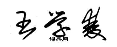 朱錫榮王學雙草書個性簽名怎么寫