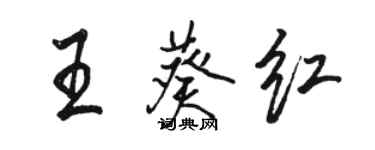 駱恆光王葵紅行書個性簽名怎么寫