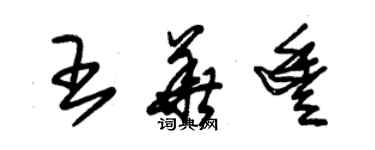 朱錫榮王華豐草書個性簽名怎么寫