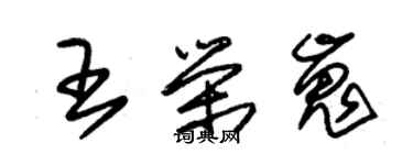 朱錫榮王榮嵬草書個性簽名怎么寫