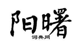 翁闓運陽曙楷書個性簽名怎么寫