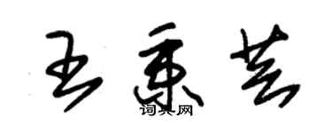 朱錫榮王秉芸草書個性簽名怎么寫