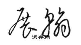 駱恆光展翰草書個性簽名怎么寫