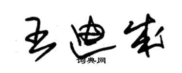 朱錫榮王迪成草書個性簽名怎么寫