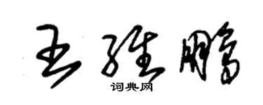 朱錫榮王維鵬草書個性簽名怎么寫
