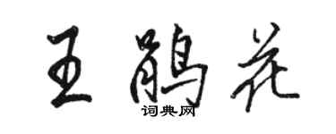 駱恆光王鵑花行書個性簽名怎么寫