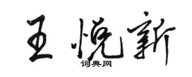 駱恆光王悅新行書個性簽名怎么寫