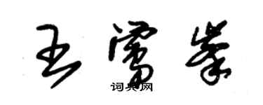 朱錫榮王鶯峰草書個性簽名怎么寫