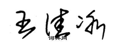 朱錫榮王佳冰草書個性簽名怎么寫