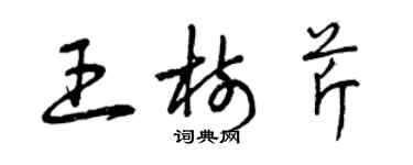 曾慶福王樹芹草書個性簽名怎么寫