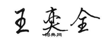 駱恆光王奕全行書個性簽名怎么寫