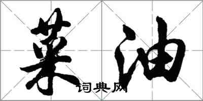 胡問遂菜油行書怎么寫