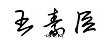 朱錫榮王素臣草書個性簽名怎么寫