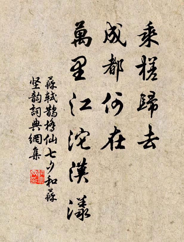 蘇軾乘槎歸去,成都何在,萬里江沱漢漾書法作品欣賞