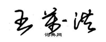 朱錫榮王萬洪草書個性簽名怎么寫