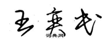 朱錫榮王奕民草書個性簽名怎么寫