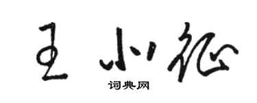 駱恆光王北征草書個性簽名怎么寫