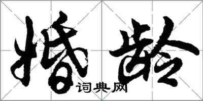 胡問遂婚齡行書怎么寫