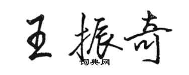 駱恆光王振奇行書個性簽名怎么寫