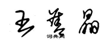 朱錫榮王善晶草書個性簽名怎么寫