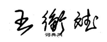 朱錫榮王衡斌草書個性簽名怎么寫