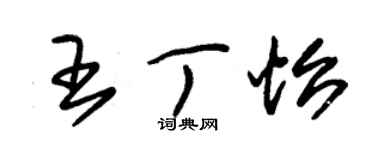 朱錫榮王丁怡草書個性簽名怎么寫