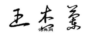 曾慶福王杏蘭草書個性簽名怎么寫