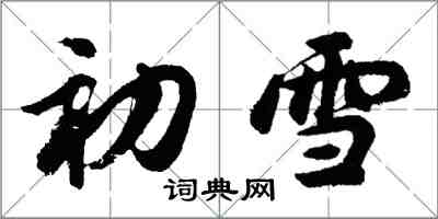 胡問遂初雪行書怎么寫