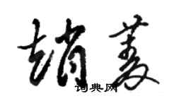 駱恆光趙菱草書個性簽名怎么寫