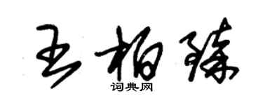 朱錫榮王柏臻草書個性簽名怎么寫