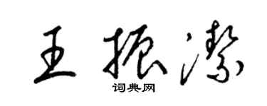 梁錦英王振潔草書個性簽名怎么寫