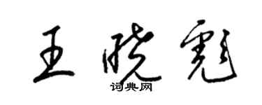 梁錦英王曉彪草書個性簽名怎么寫