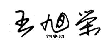 朱錫榮王旭榮草書個性簽名怎么寫